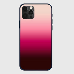 Чехол для iPhone 12 Pro Max Градиент transcendent pink омбре, цвет: 3D-черный