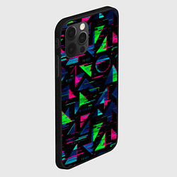 Чехол для iPhone 12 Pro Max Геометрия глитч, цвет: 3D-черный — фото 2