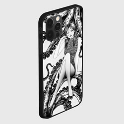 Чехол для iPhone 12 Pro Max Junji Ito Death Stranding Tomie and octopus patter, цвет: 3D-черный — фото 2