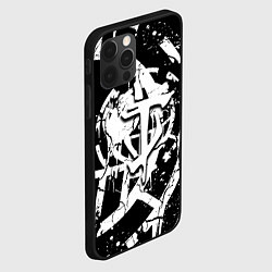 Чехол для iPhone 12 Pro Max Doom smile game, цвет: 3D-черный — фото 2