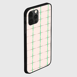 Чехол для iPhone 12 Pro Max Color white stripes, цвет: 3D-черный — фото 2
