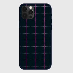 Чехол для iPhone 12 Pro Max Color black stripes, цвет: 3D-черный