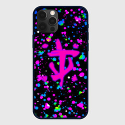 Чехол для iPhone 12 Pro Max Doom цветные краски, цвет: 3D-черный