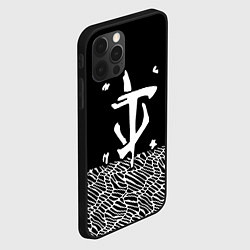 Чехол для iPhone 12 Pro Max Doom геометрия линии, цвет: 3D-черный — фото 2