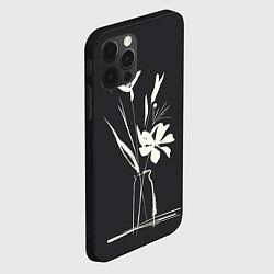 Чехол для iPhone 12 Pro Max Ваза с цветами, цвет: 3D-черный — фото 2