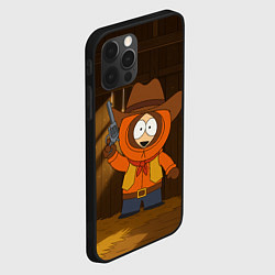 Чехол для iPhone 12 Pro Max Кенни ковбой в сарае, цвет: 3D-черный — фото 2