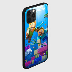Чехол для iPhone 12 Pro Max Стив и Алекс под водой, цвет: 3D-черный — фото 2