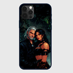 Чехол для iPhone 12 Pro Max Йеннифэр и Геральт снова вместе, цвет: 3D-черный