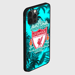Чехол для iPhone 12 Pro Max Ливерпуль голубые тропики, цвет: 3D-черный — фото 2