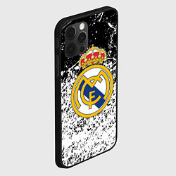 Чехол для iPhone 12 Pro Max Реал Мадрид краски, цвет: 3D-черный — фото 2
