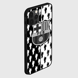 Чехол для iPhone 12 Pro Max Barcelona спортивный паттерн, цвет: 3D-черный — фото 2