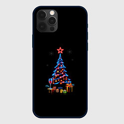 Чехол для iPhone 12 Pro Max New year, цвет: 3D-черный