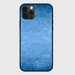 Чехол для iPhone 12 Pro Max Тёмный голубой потёртости однотонный, цвет: 3D-черный