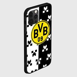 Чехол для iPhone 12 Pro Max Borussia pattern minecraft, цвет: 3D-черный — фото 2