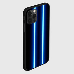 Чехол для iPhone 12 Pro Max Color blue neon, цвет: 3D-черный — фото 2