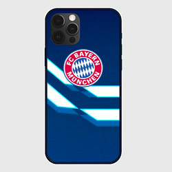 Чехол для iPhone 12 Pro Max Бавария Мюнхен геометрия, цвет: 3D-черный