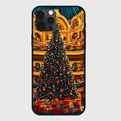Чехол для iPhone 12 Pro Max Московская новогодняя елка, цвет: 3D-черный