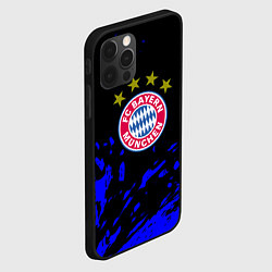 Чехол для iPhone 12 Pro Max Бавария Мюнхен синие краски, цвет: 3D-черный — фото 2