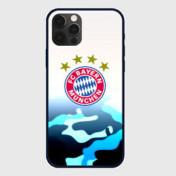 Чехол для iPhone 12 Pro Max Бавария Мюнхен камуфляж, цвет: 3D-черный