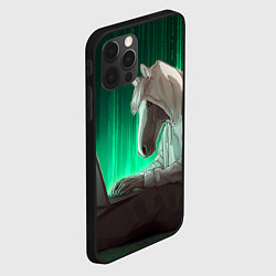Чехол для iPhone 12 Pro Max Хакер лошадь, цвет: 3D-черный — фото 2
