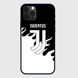 Чехол для iPhone 12 Pro Max Ювентус огонь текстура, цвет: 3D-черный