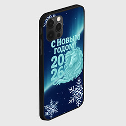 Чехол для iPhone 12 Pro Max С новым годом 2026 - лошадь, цвет: 3D-черный — фото 2