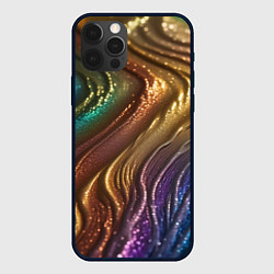 Чехол для iPhone 12 Pro Max Сморщенные складочки жидкости, цвет: 3D-черный