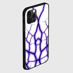 Чехол для iPhone 12 Pro Max Color white purple, цвет: 3D-черный — фото 2