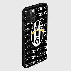 Чехол для iPhone 12 Pro Max Juventus sport pattern, цвет: 3D-черный — фото 2