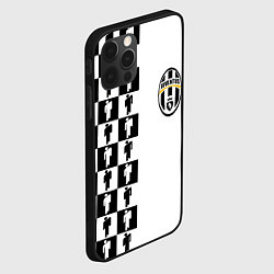 Чехол для iPhone 12 Pro Max Ювентус паттерн люди, цвет: 3D-черный — фото 2
