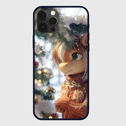 Чехол iPhone 12 Pro Max Лошадка в свитере