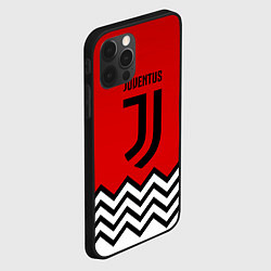 Чехол для iPhone 12 Pro Max Ювентус полосы спорт, цвет: 3D-черный — фото 2