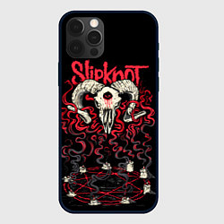 Чехол для iPhone 12 Pro Max Slipknot, цвет: 3D-черный