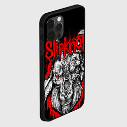 Чехол для iPhone 12 Pro Max Slipknot, цвет: 3D-черный — фото 2