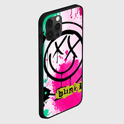Чехол для iPhone 12 Pro Max Blink-182: Purple Smile, цвет: 3D-черный — фото 2