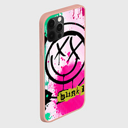 Чехол для iPhone 12 Pro Max Blink-182: Purple Smile, цвет: 3D-светло-розовый — фото 2