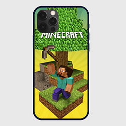 Чехол для iPhone 12 Pro Max Minecraft Tree, цвет: 3D-черный