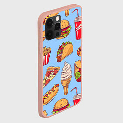Чехол для iPhone 12 Pro Max Еда, цвет: 3D-светло-розовый — фото 2