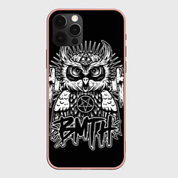 Чехол для iPhone 12 Pro Max BMTH Owl, цвет: 3D-светло-розовый