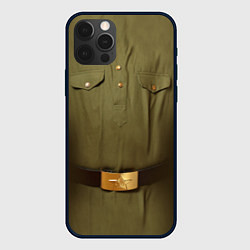 Чехол для iPhone 12 Pro Max Униформа солдата, цвет: 3D-черный