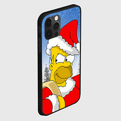 Чехол для iPhone 12 Pro Max Санта Гомер, цвет: 3D-черный — фото 2