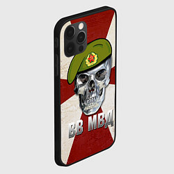 Чехол для iPhone 12 Pro Max Череп: ВВ МВД, цвет: 3D-черный — фото 2