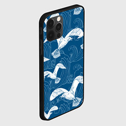 Чехол для iPhone 12 Pro Max Чайки, цвет: 3D-черный — фото 2