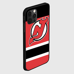 Чехол для iPhone 12 Pro Max New Jersey Devils, цвет: 3D-черный — фото 2