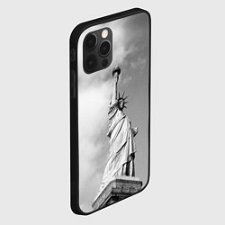 Чехол для iPhone 12 Pro Max Статуя Свободы, цвет: 3D-черный — фото 2