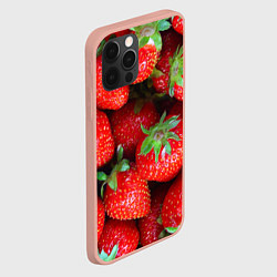 Чехол для iPhone 12 Pro Max Клубничная, цвет: 3D-светло-розовый — фото 2