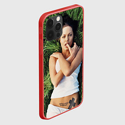 Чехол для iPhone 12 Pro Max Анджелина Джоли, цвет: 3D-красный — фото 2