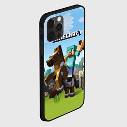 Чехол для iPhone 12 Pro Max Minecraft Rider, цвет: 3D-черный — фото 2