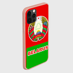 Чехол для iPhone 12 Pro Max Belarus Patriot, цвет: 3D-светло-розовый — фото 2