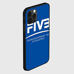Чехол для iPhone 12 Pro Max Волейбол FIVB, цвет: 3D-черный — фото 2